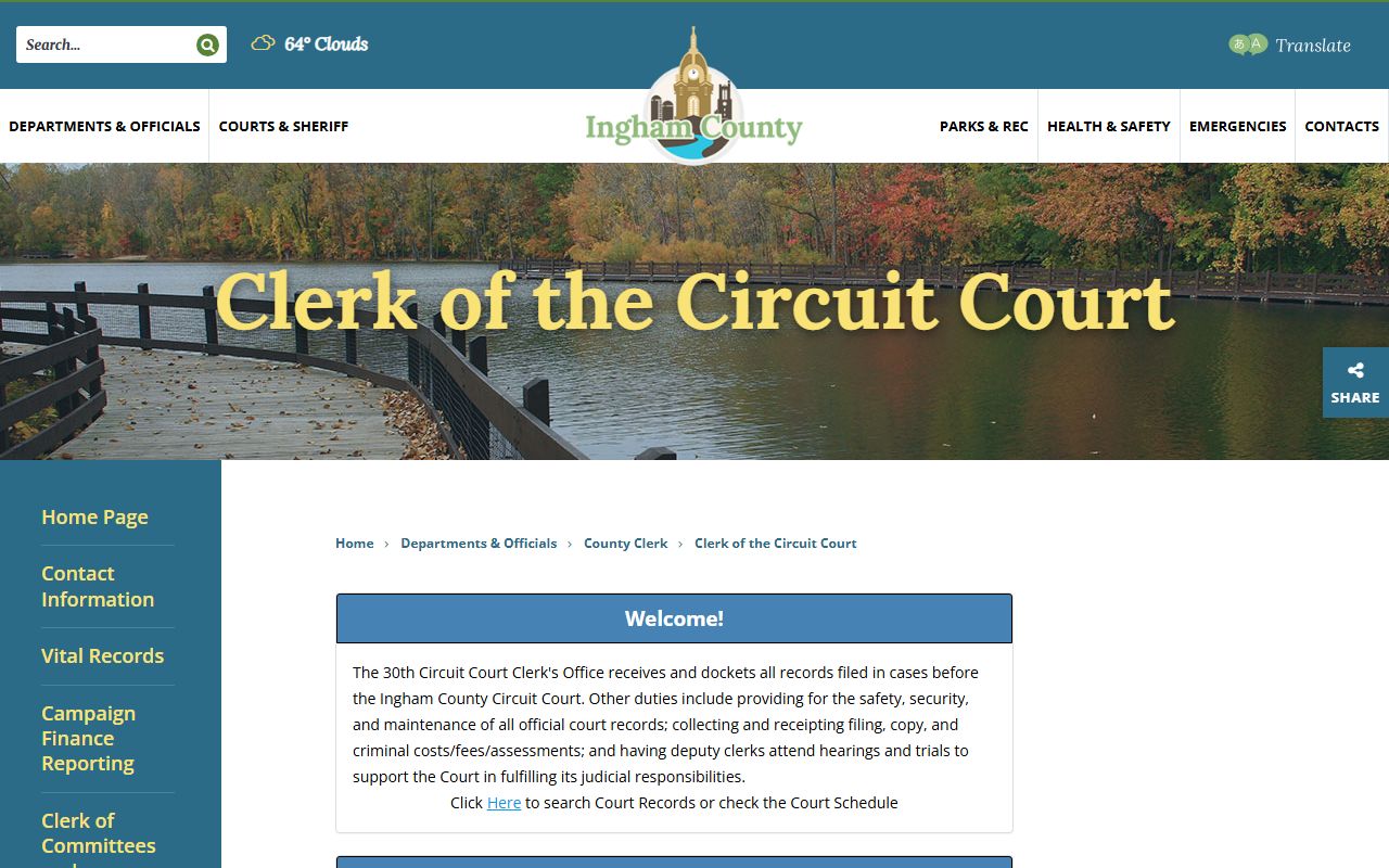 Ingham County Clerk of the Circuit Court