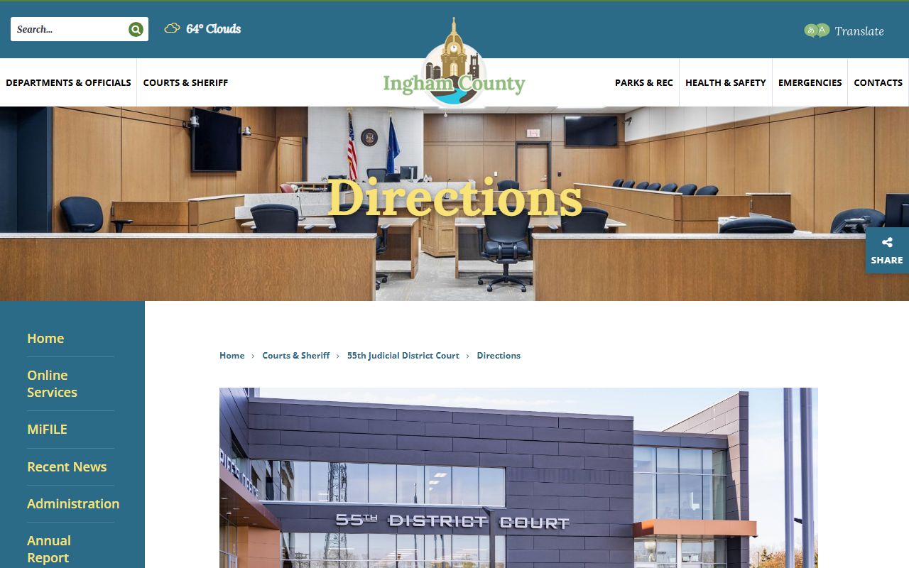 Ingham County district court